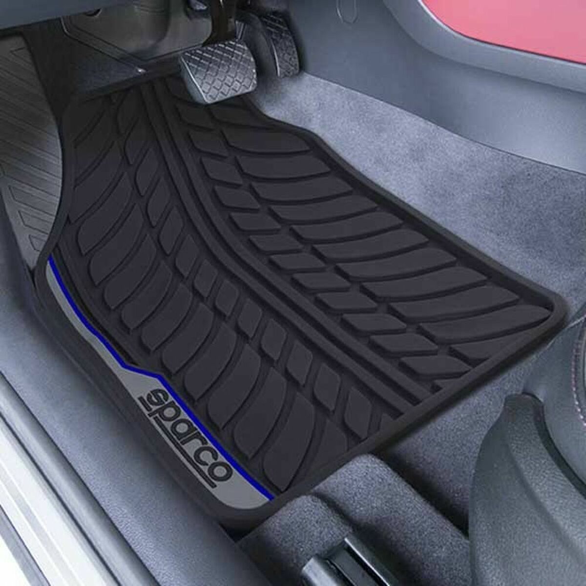 Car Floor Mat SPCF507BL Black/Blue Car Floor Mat SPCF507BL Black/Blue