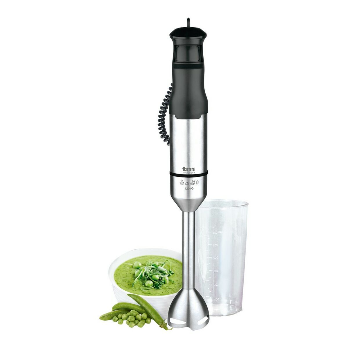 Hand-held Blender TM Electron Stainless steel 1200 W Hand-held Blender TM Electron Stainless steel 1200 W
