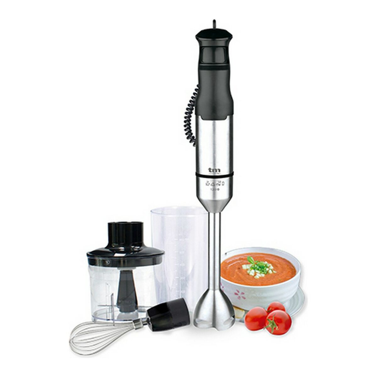 Hand-held Blender TM Electron Stainless steel 1200 W Hand-held Blender TM Electron Stainless steel 1200 W