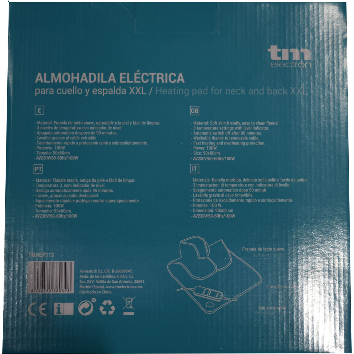 Electric Pad for Neck & Back TM Electron