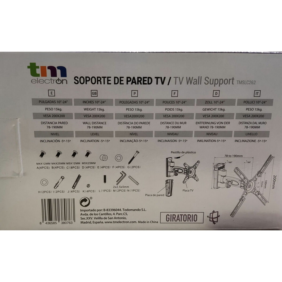 TV Mount TM Electron 15 kg 10″-24″