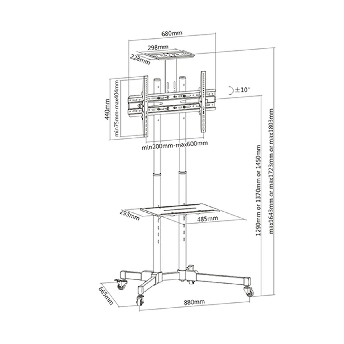 TV Mount TM Electron 37″-70″ 50 kg