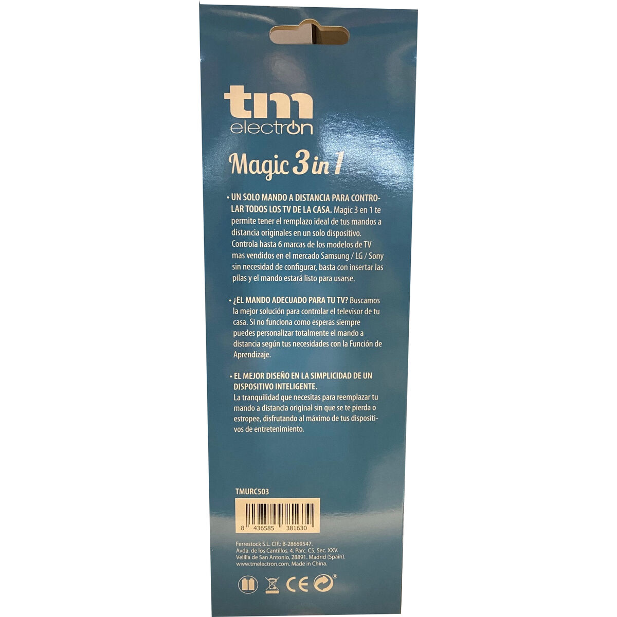 Universal Remote Control TM Electron 3-in-1