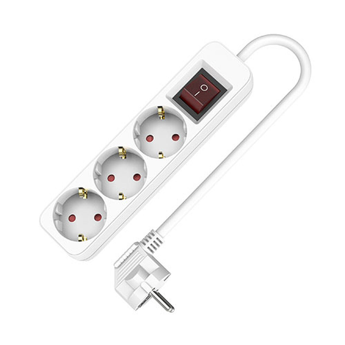 3-socket plugboard with power switch TM Electron TMUAD503S 3-socket plugboard with power switch TM Electron TMUAD503S