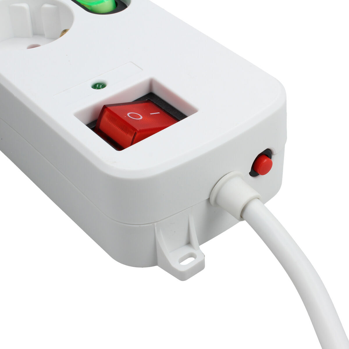 4-socket plugboard without power switch TM Electron TMUAD554 White 3680 W (1,5 m)