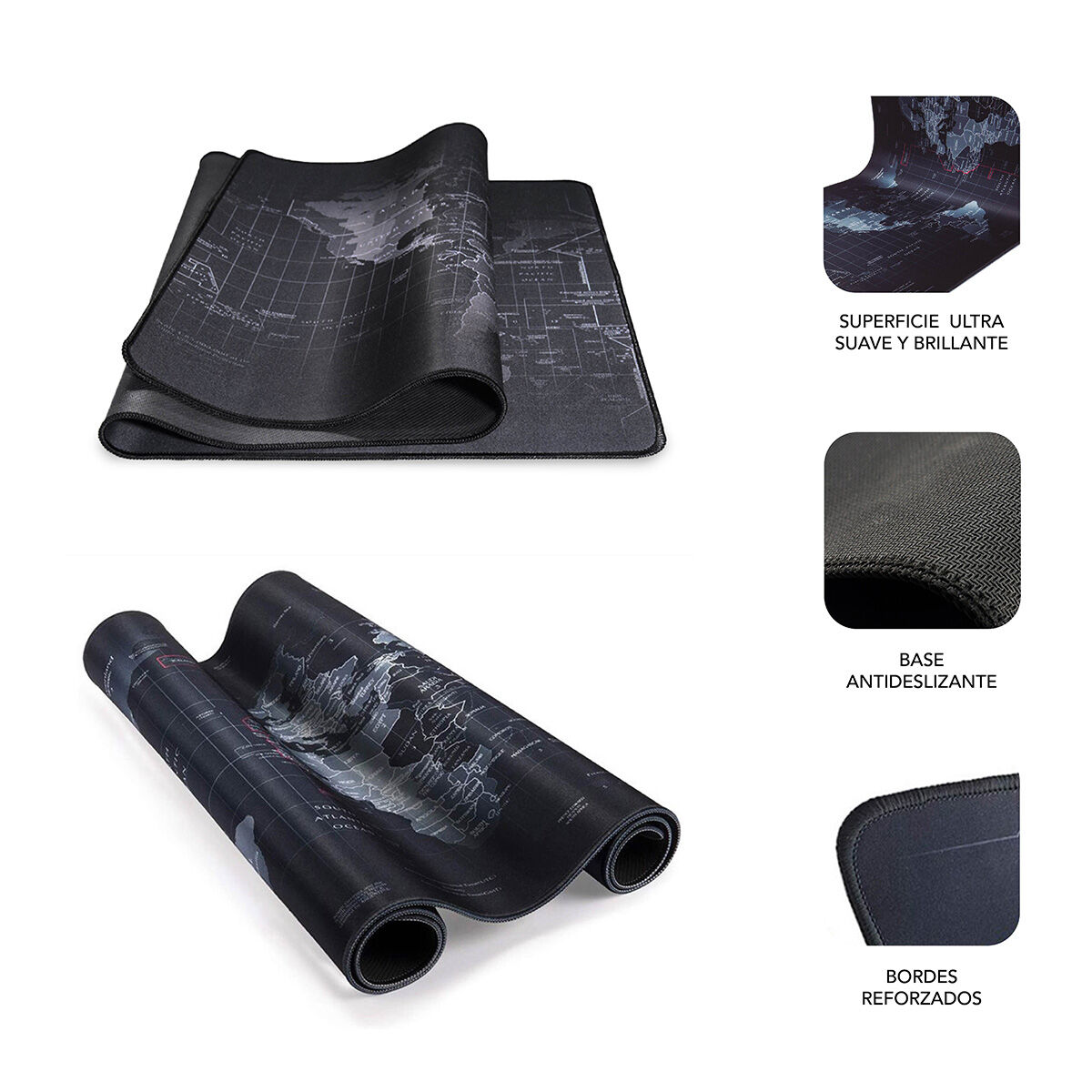 Mouse Mat Subblim SUB-MP-01PUW01 Black 90 x 40 cm