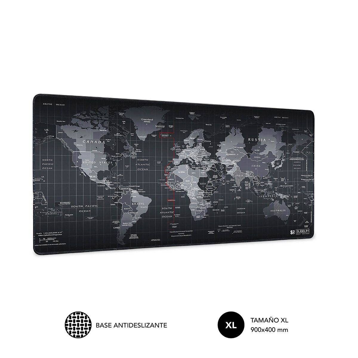 Mouse Mat Subblim SUB-MP-01PUW01 Black 90 x 40 cm