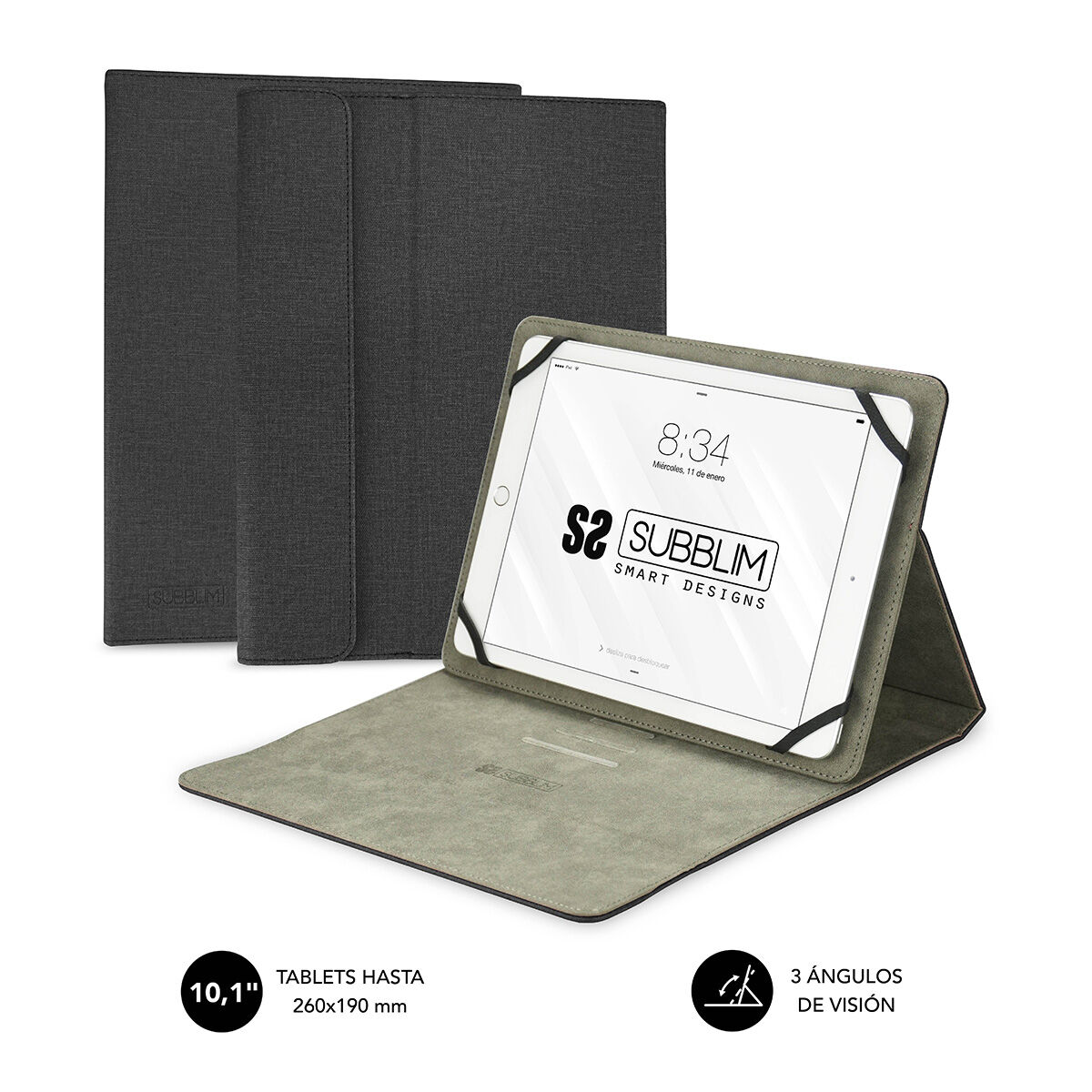 Tablet cover Subblim SUB-CUT-1CT001 Black