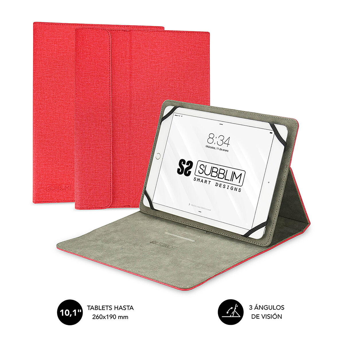 Tablet cover Subblim SUB-CUT-1CT002 Red