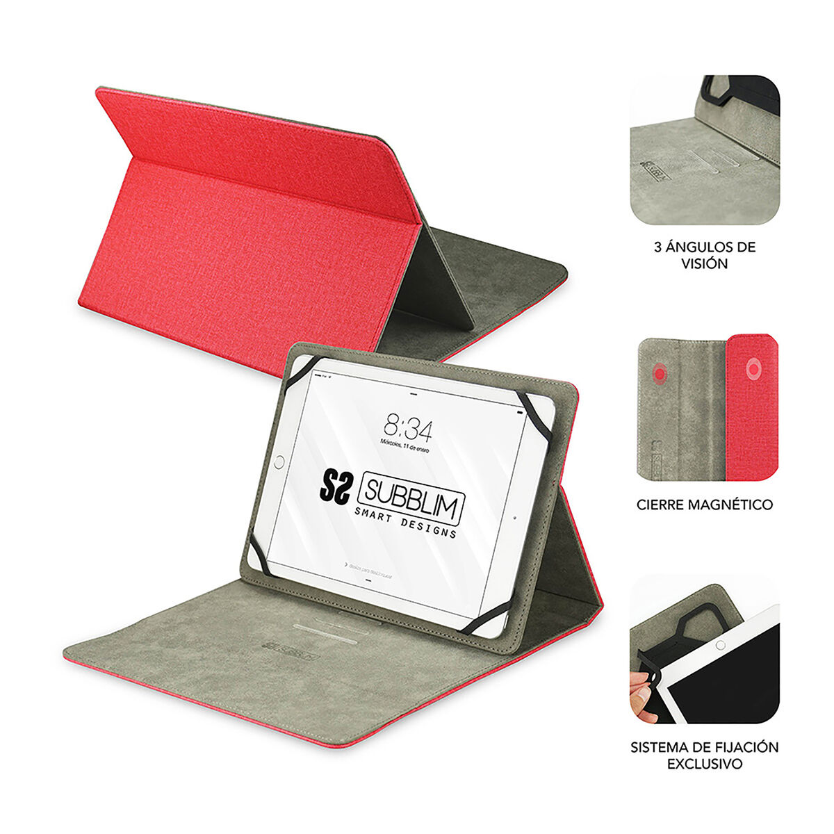 Tablet cover Subblim SUB-CUT-1CT002 Red