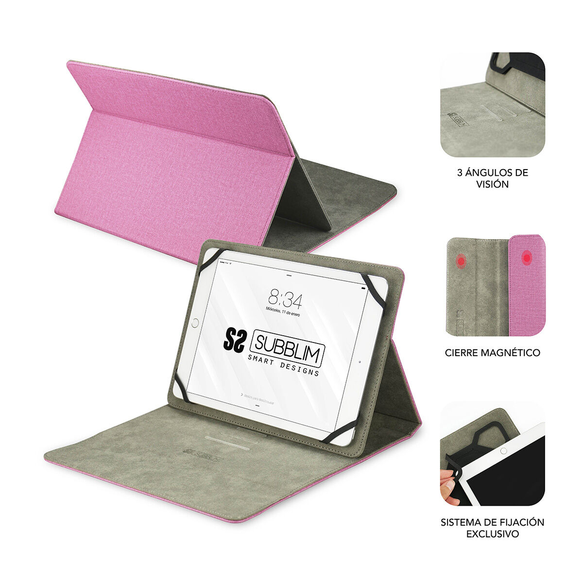 Tablet cover Subblim SUB-CUT-1CT003 Pink