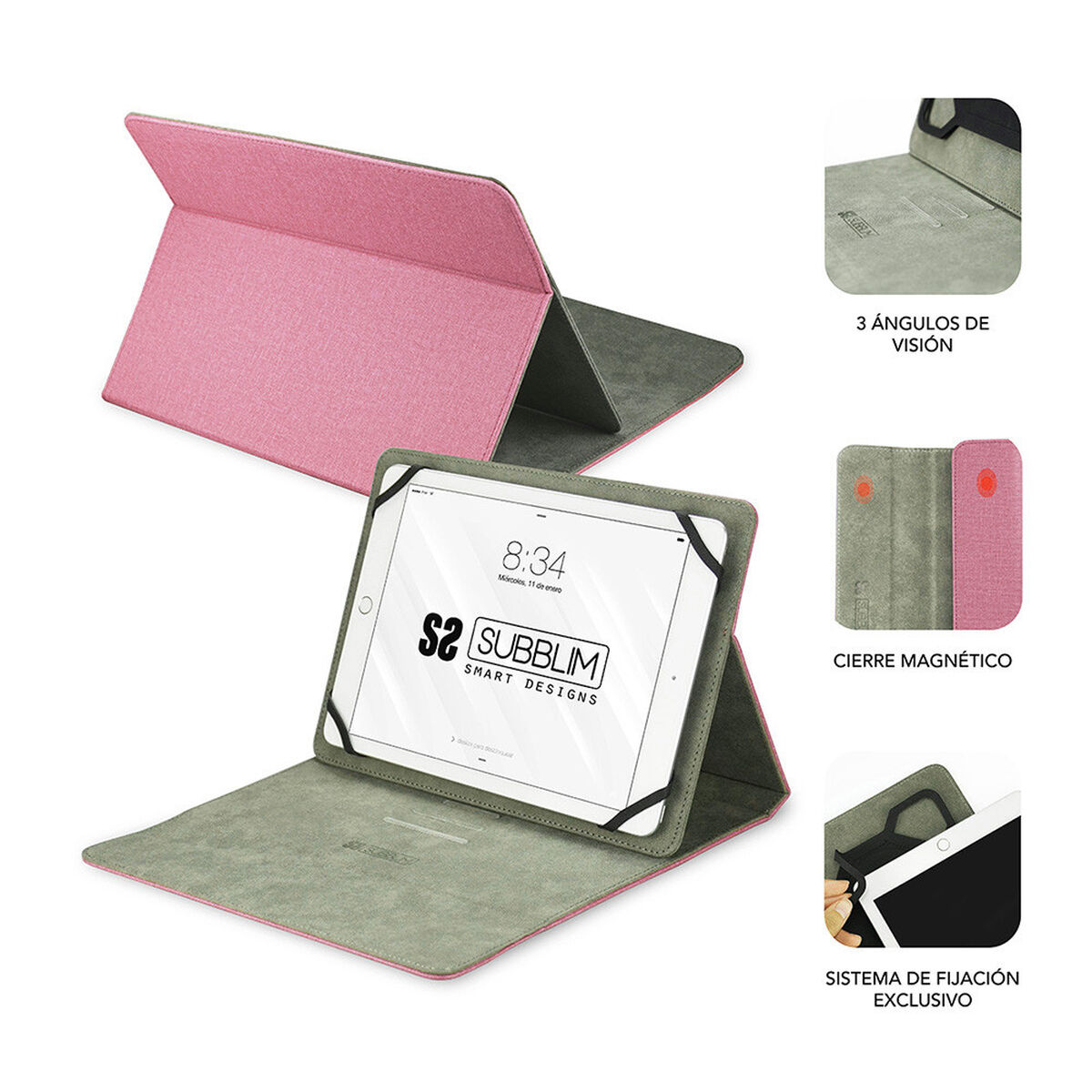 Tablet cover Subblim SUB-CUT-1CT003 Pink