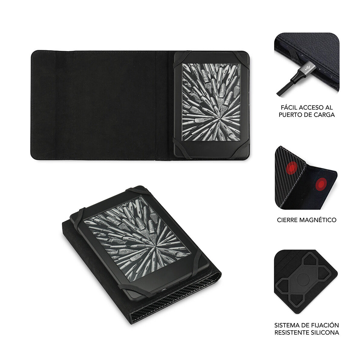 EBook Case Subblim SUBCUE-1EC001 Black