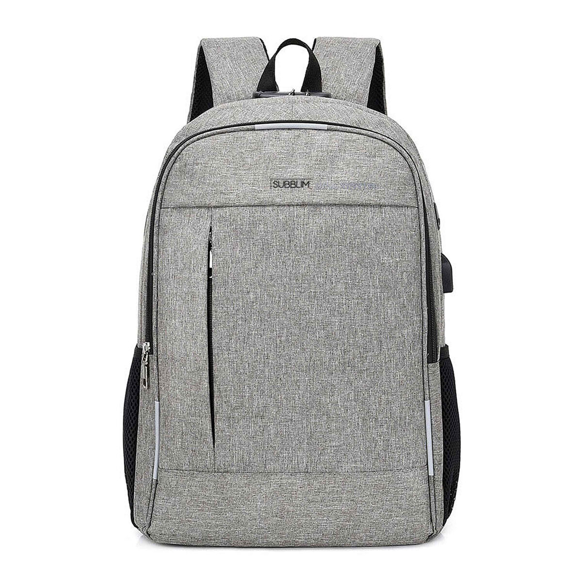 Rucksack for Laptop and Tablet with USB Output Subblim SUB-BP-1UL0001 Grey
