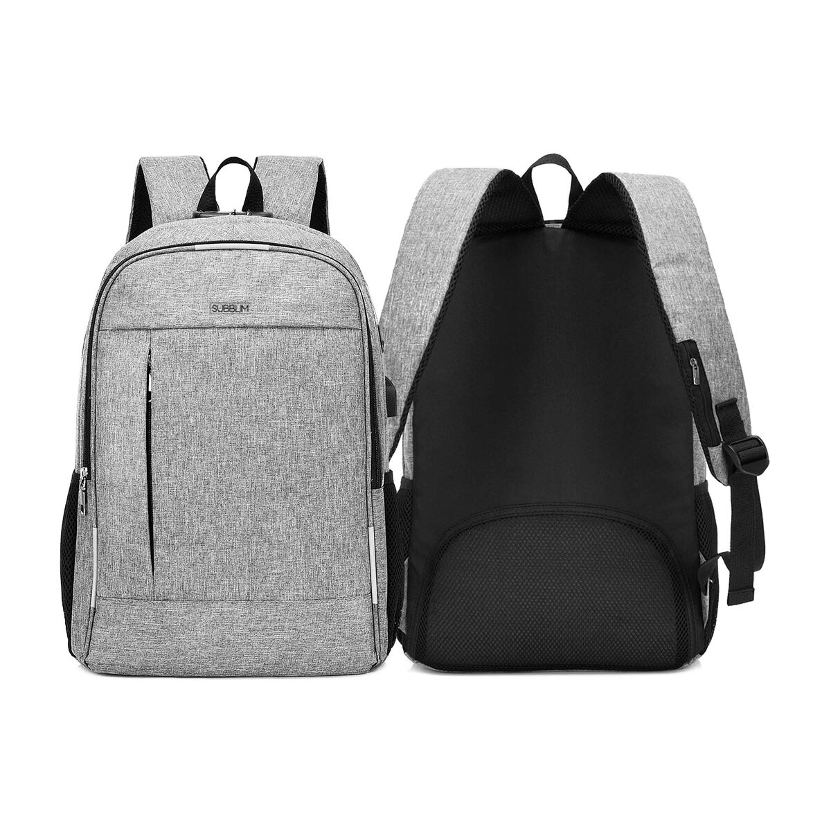 Rucksack for Laptop and Tablet with USB Output Subblim SUB-BP-1UL0001 Grey