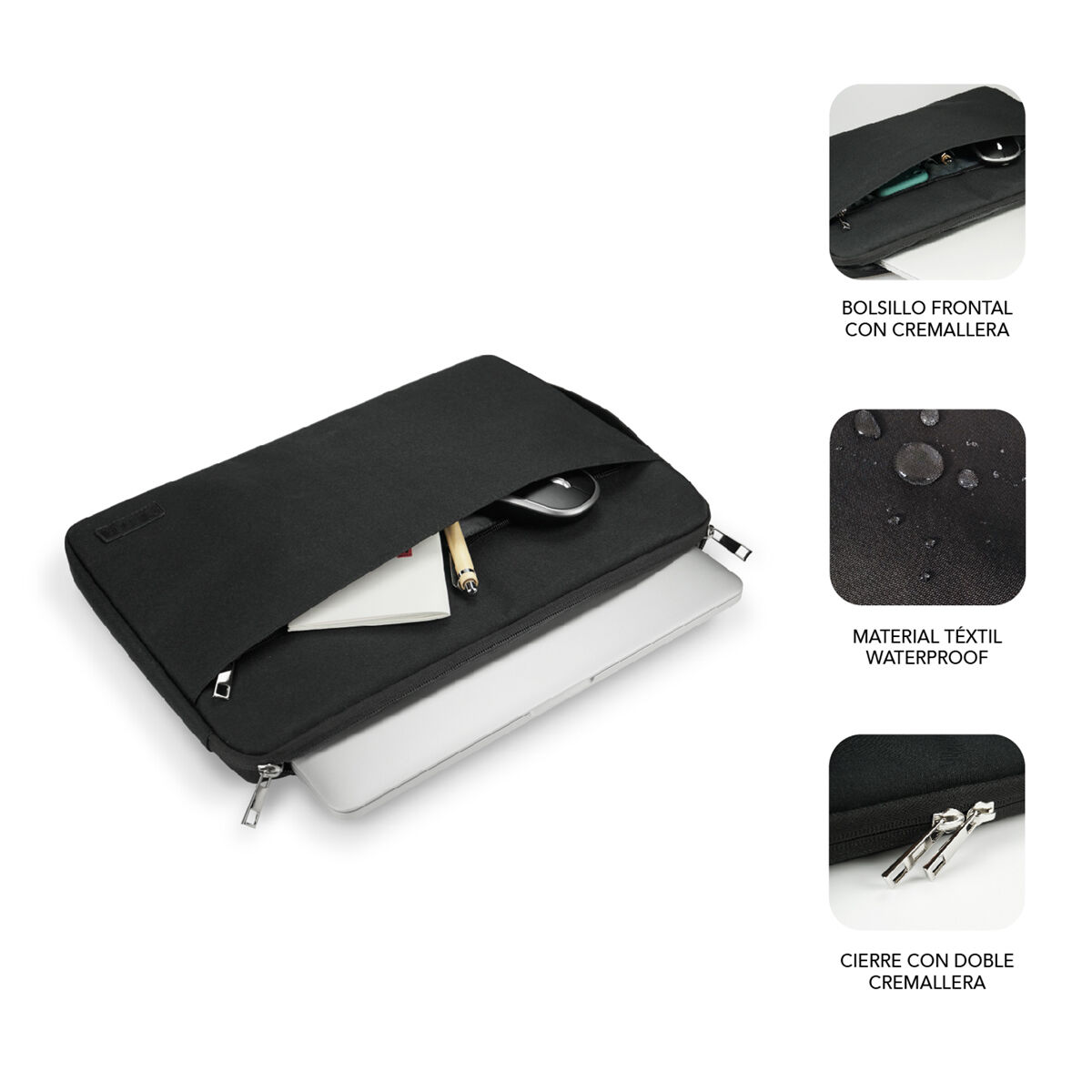 Laptop Cover Subblim SUB-LS-0PS0101 Black 15,6″