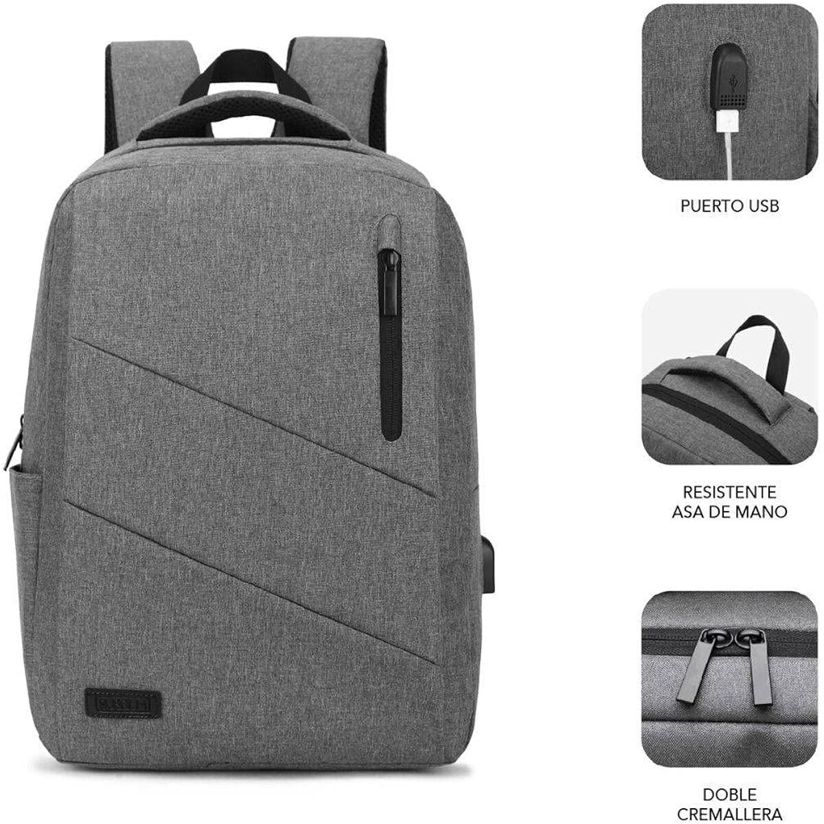 Laptop Backpack Subblim SUBBLIM Grey