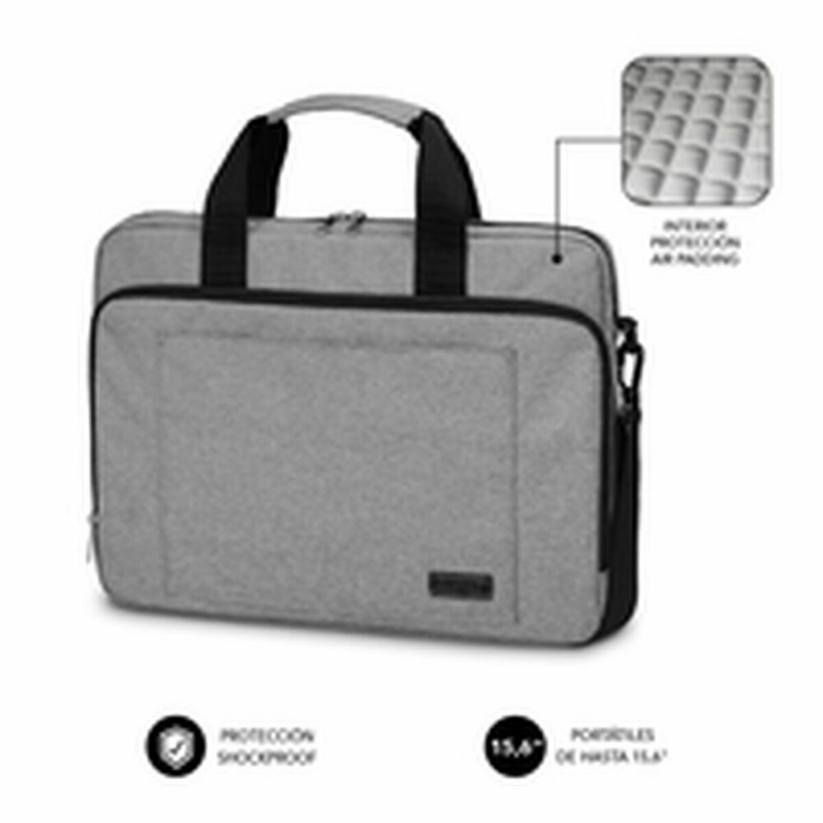 Laptop Case Subblim SUB-LB-4APLB10 Grey 15,6″ Laptop Case Subblim SUB-LB-4APLB10 Grey 15,6″