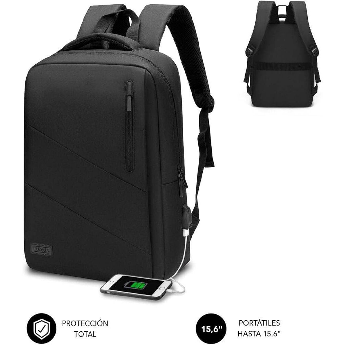 Rucksack with Power Bank and Tablet and Laptop Compartment Subblim Oxford