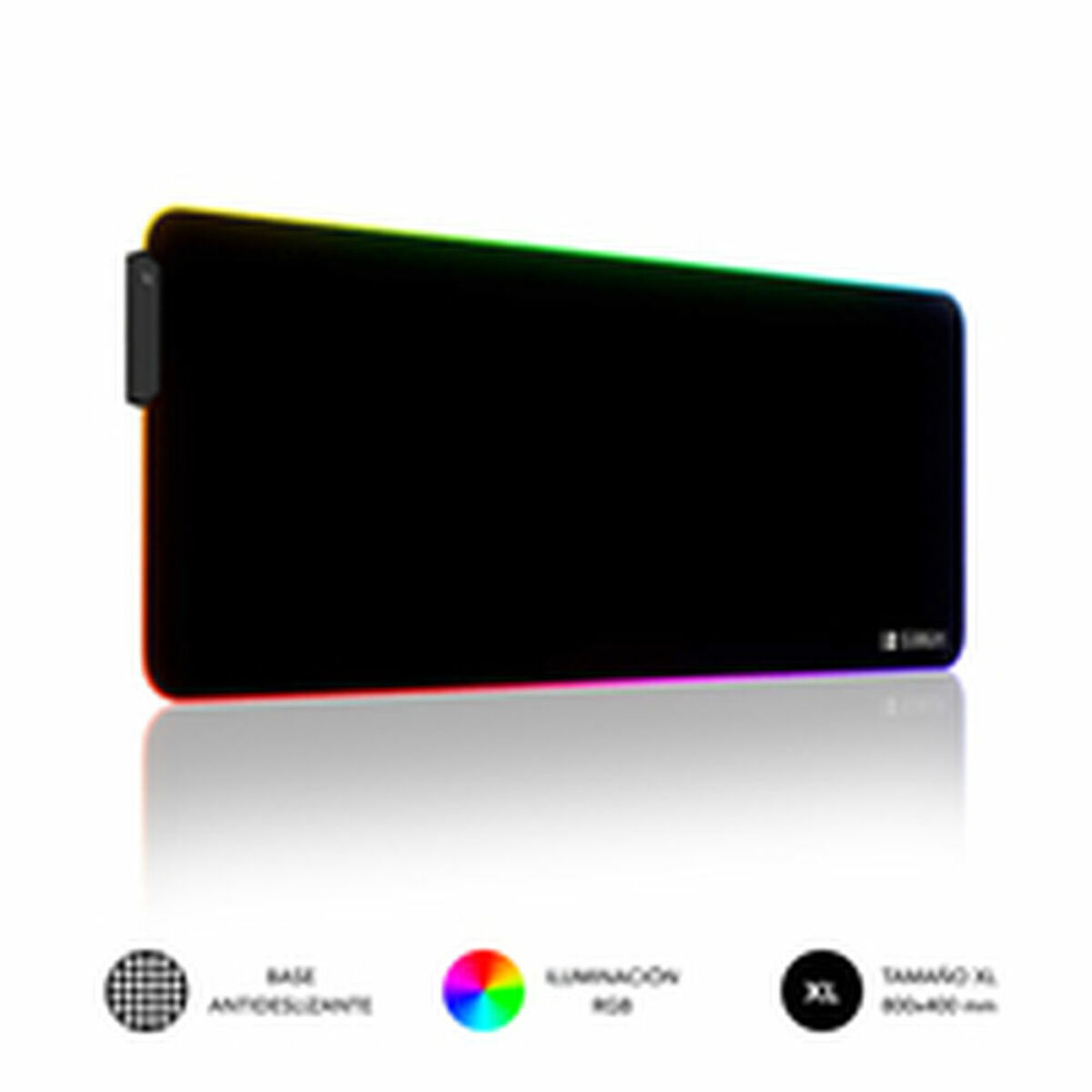 Mouse Mat Subblim SUBMP-02RGB01 Black Multicolour XL (1 Unit)