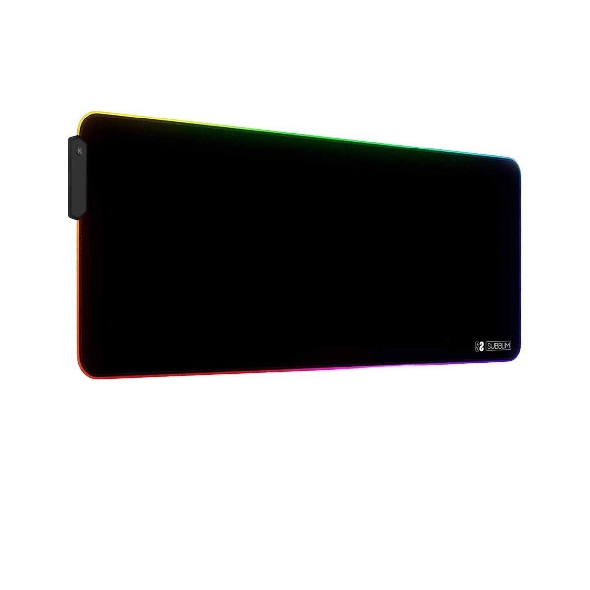 Mouse Mat Subblim SUBMP-02RGB01 Black Multicolour Mouse Mat Subblim SUBMP-02RGB01 Black Multicolour