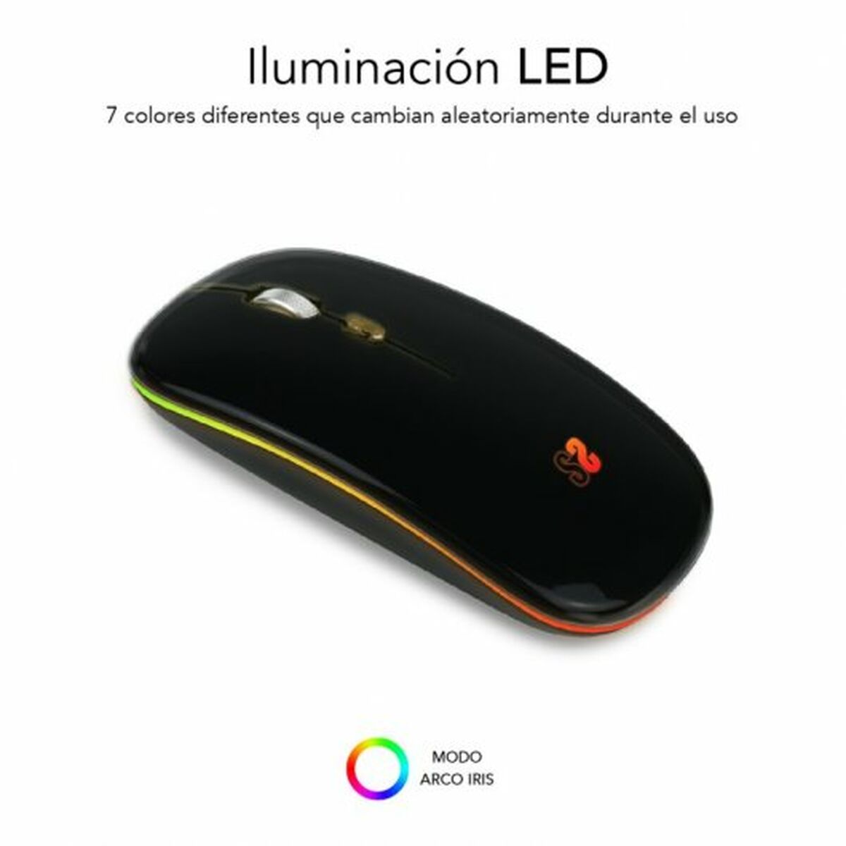 Mouse Subblim SUBMO-LDFLAT1 1600 dpi Black