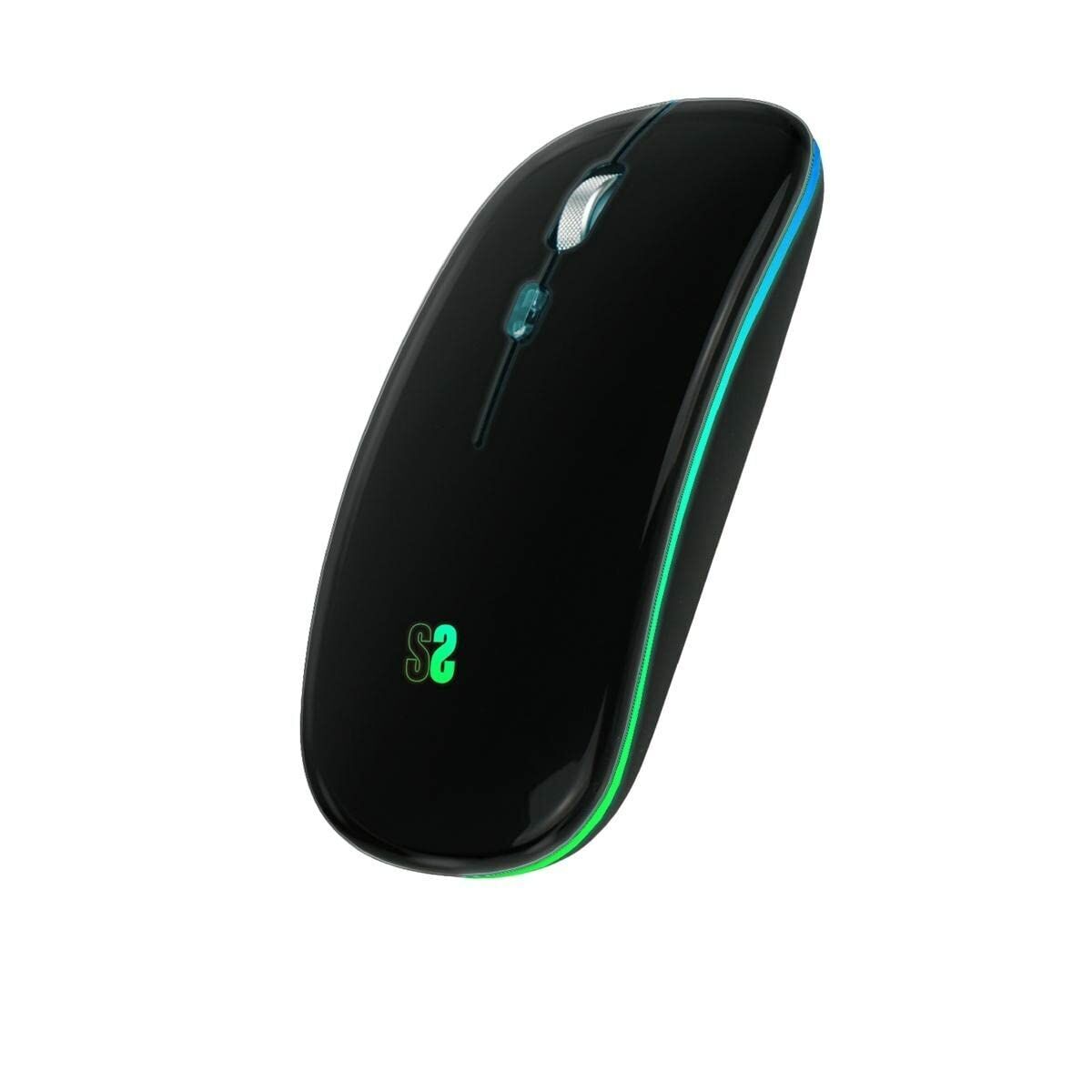 Wireless Bluetooth Mouse Subblim SUBMO-LDFLAT1 Black 1600 dpi