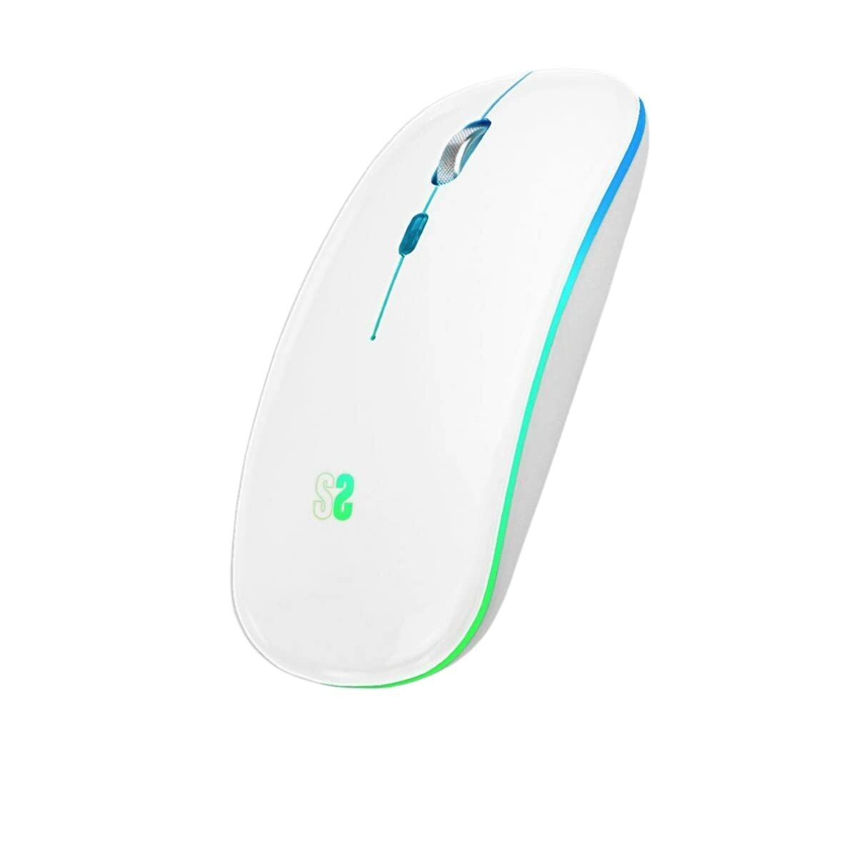 Wireless Bluetooth Mouse Subblim SUBMO-LDFLAT2 White 1600 dpi