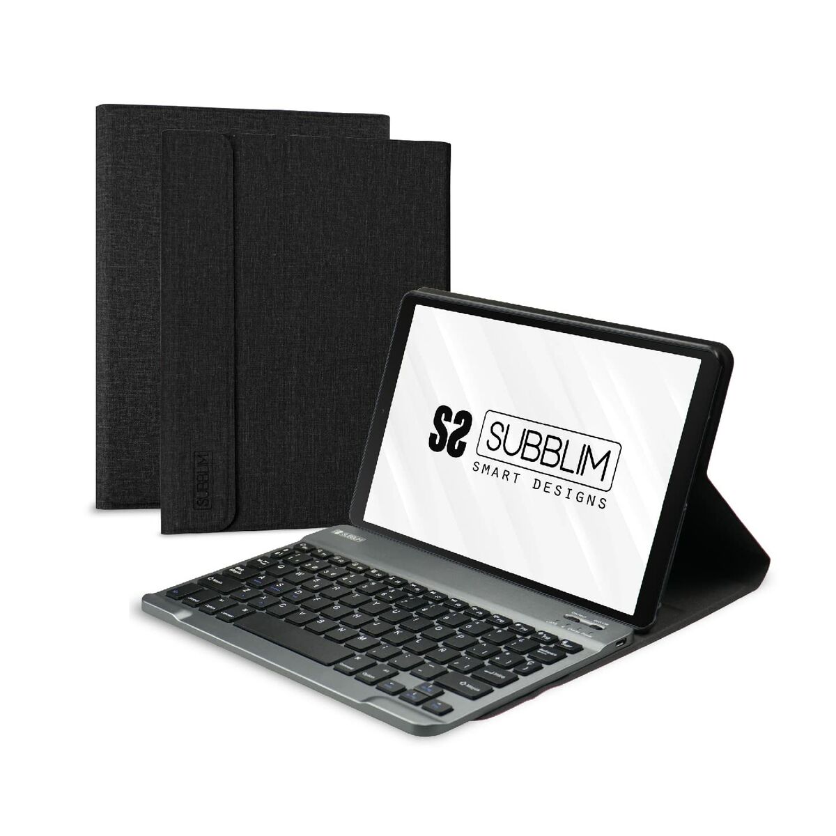 Case for Tablet and Keyboard Subblim Black 10,5″ Spanish Qwerty