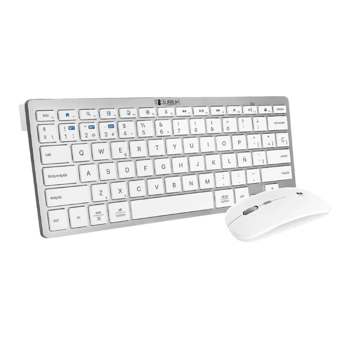 Keyboard and Mouse Subblim SUBKBC-OCO010 Silver
