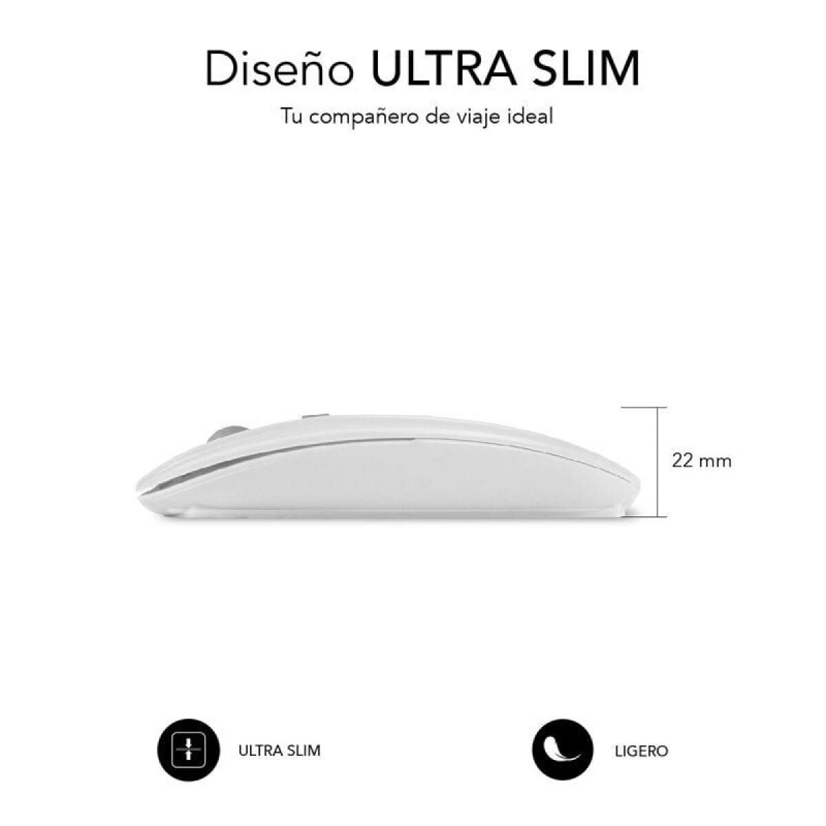 Mouse Subblim SUBMO-DFLAT21 White 1600 dpi