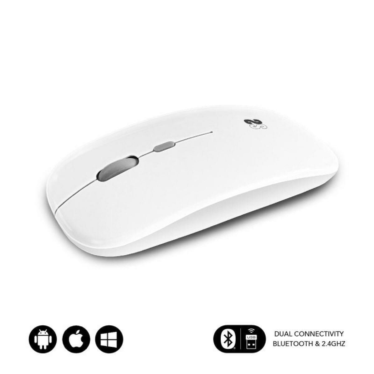 Mouse Subblim SUBMO-DFLAT21 White 1600 dpi