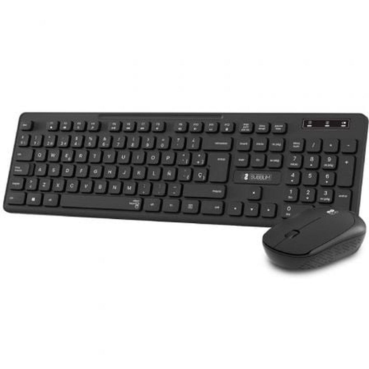 Keyboard and Wireless Mouse Subblim SUBKBC-CSSW10 Black Spanish Qwerty QWERTY Keyboard and Wireless Mouse Subblim SUBKBC-CSSW10 Black Spanish Qwerty QWERTY