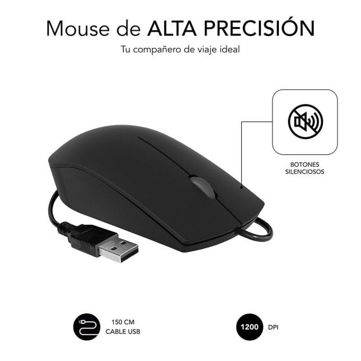 Mouse Subblim BUSINESS 1200 DPI Black Mouse Subblim BUSINESS 1200 DPI Black