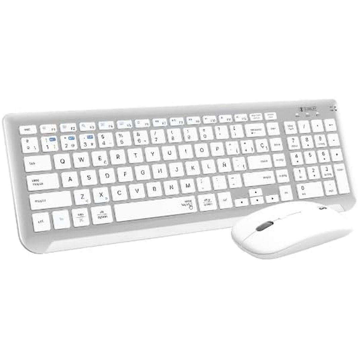Keyboard and Wireless Mouse Subblim SUBKBC-DCEP10 Silver Spanish Qwerty