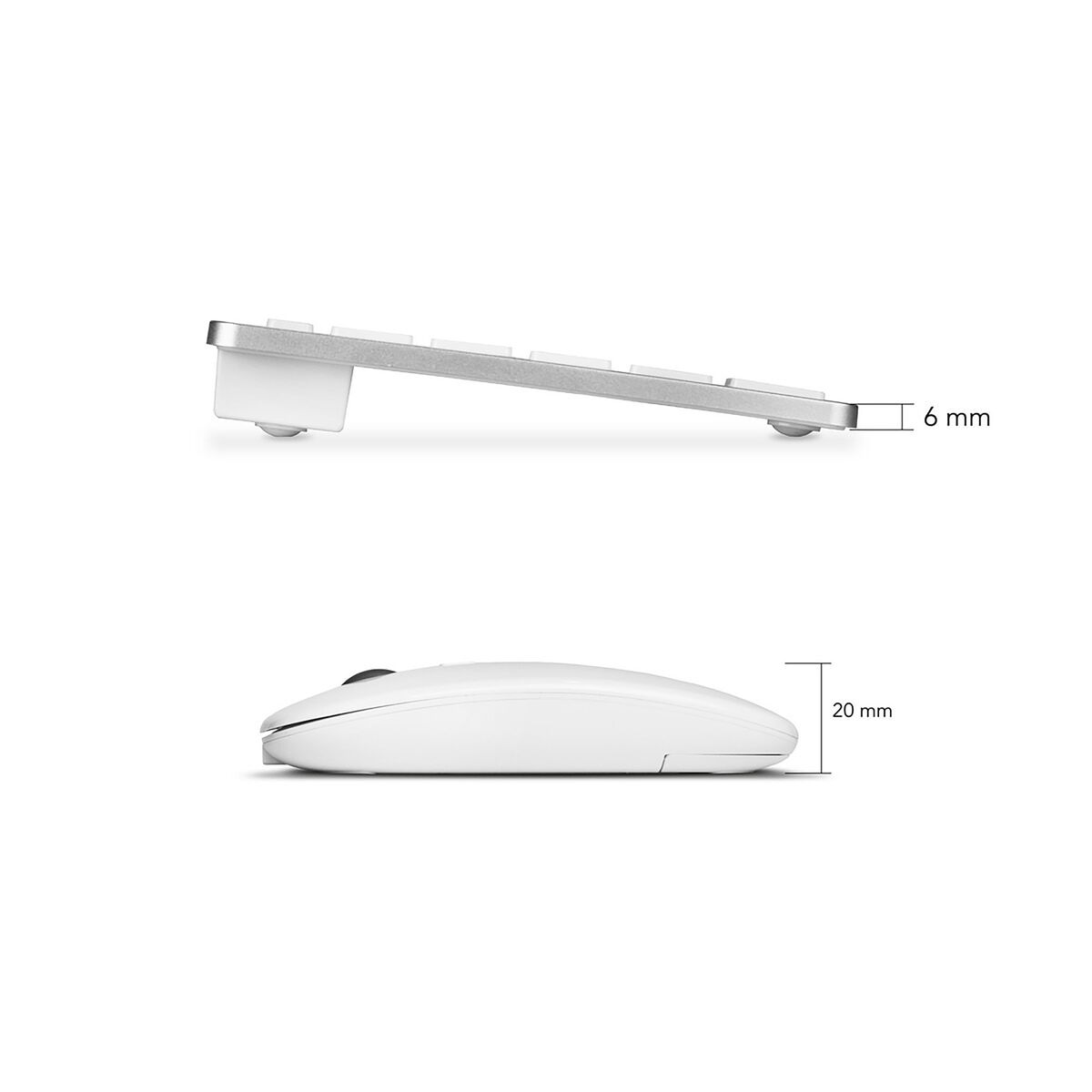 Mouse Mat Subblim COMBO MULTIDISPOSITIVO COMPACTO SILVER