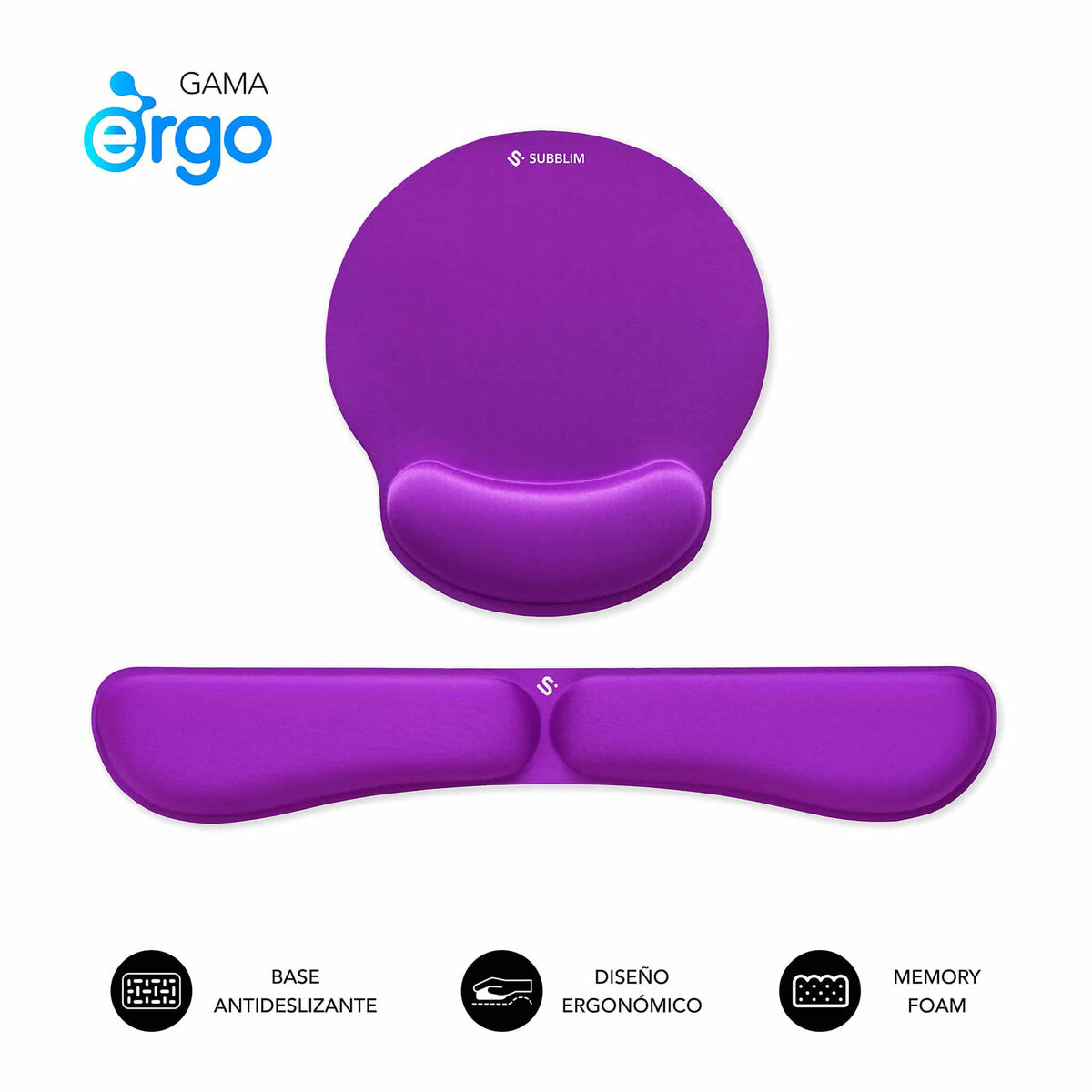 Mouse Mat Subblim SUBMP-04E022 Purple