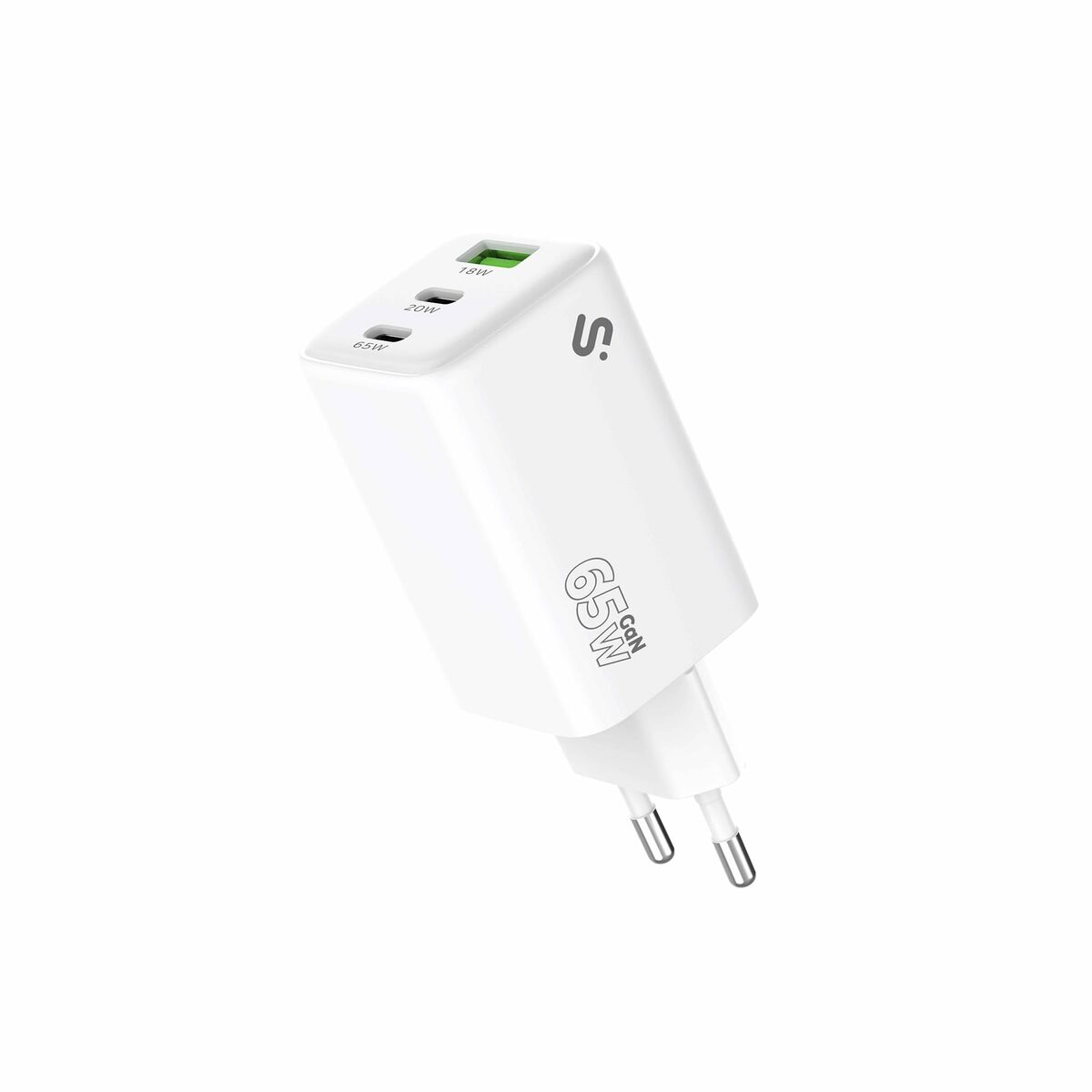 Wall Charger Subblim SUBCHG-6G6530 White 65 W 120 W Wall Charger Subblim SUBCHG-6G6530 White 65 W 120 W