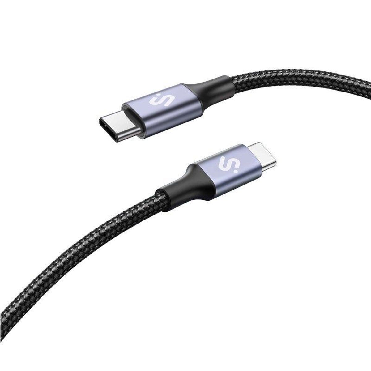 USB-C to USB-C Cable Subblim SUBCAB-C10001 1 m Black USB-C to USB-C Cable Subblim SUBCAB-C10001 1 m Black