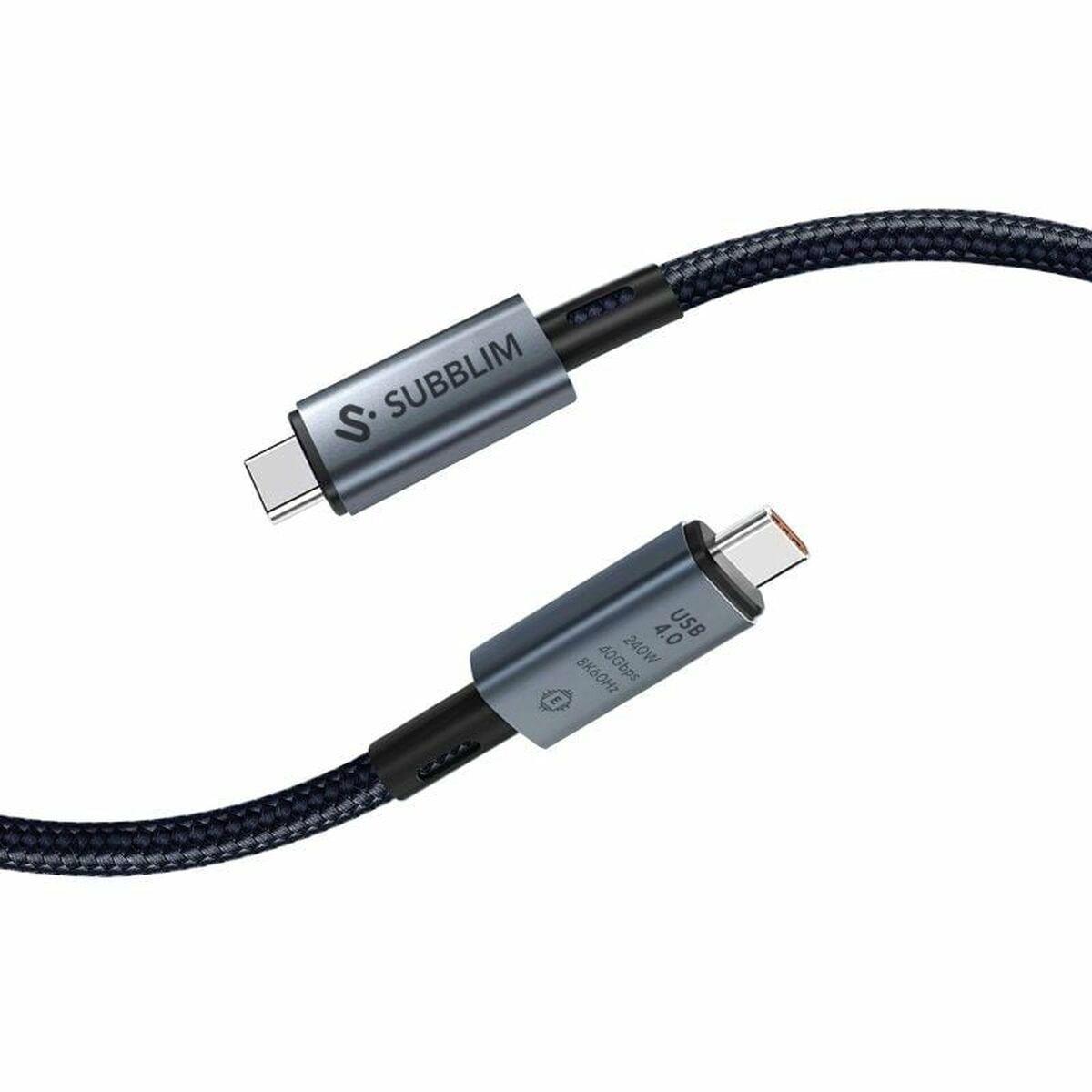 USB-C to USB-C Cable Subblim SUBCAB-C24010 1,5 m Black