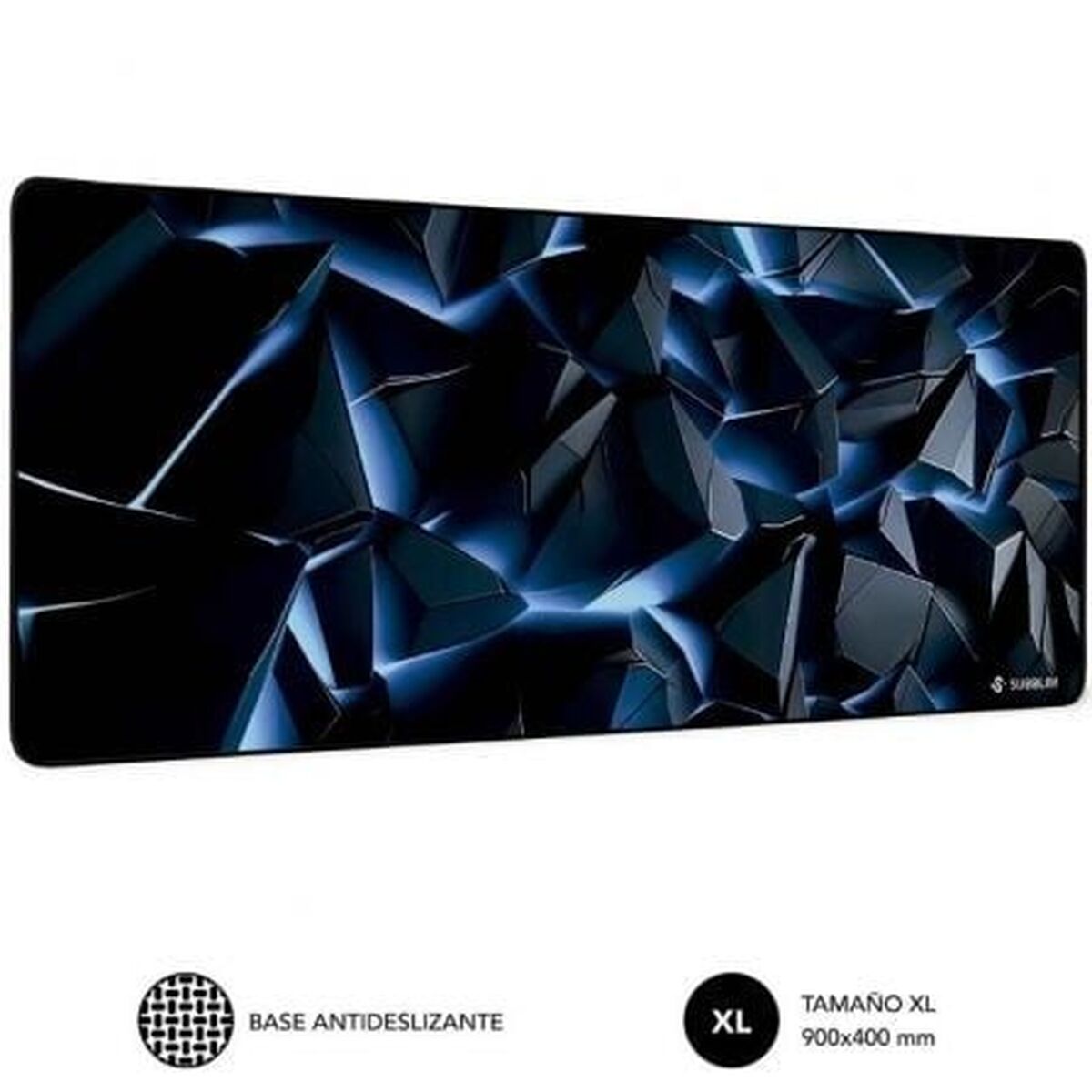Mouse Mat Subblim SUBMP01PUW06 Blue Black