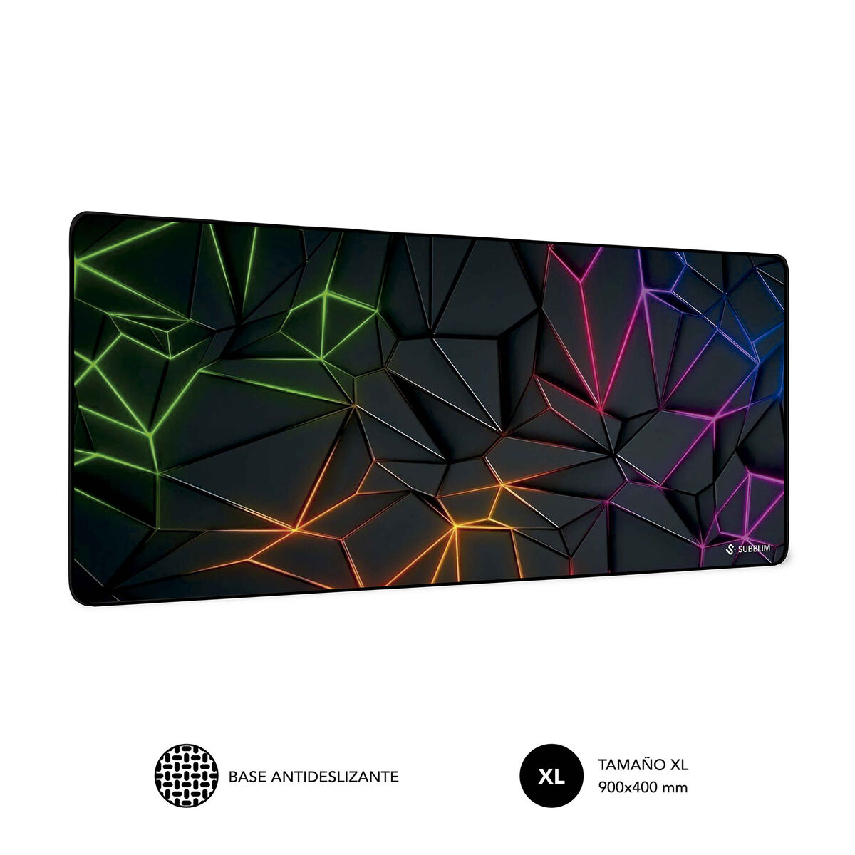 Mouse Mat Subblim Neon Obsidian XL