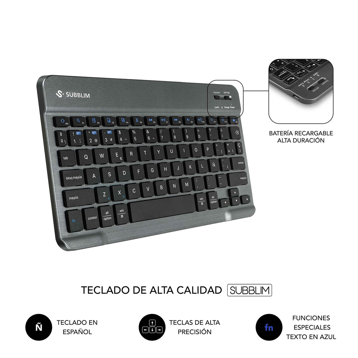 Tablet cover Subblim SUBKT3-BTL320 Spanish Qwerty