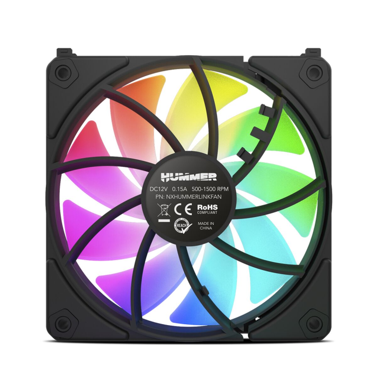 Box Ventilator Nox-Xtreme NXHUMMERELINKBK  12 cm (1 Unit)