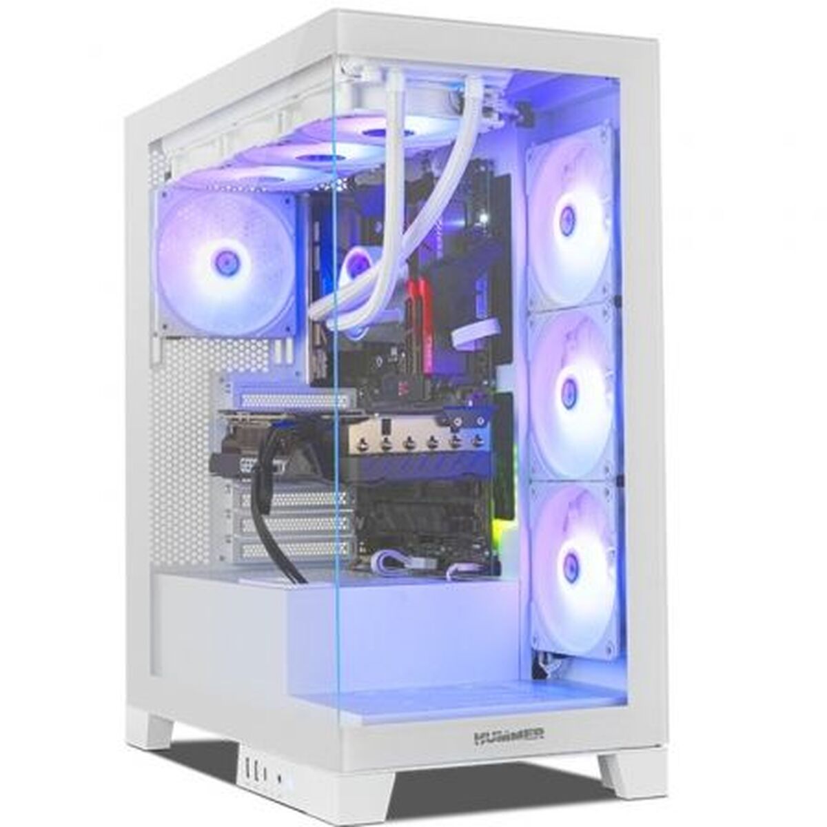 ATX Semi-tower Box Nox-Xtreme NXHUMMERGLOCKWH White ATX Semi-tower Box Nox-Xtreme NXHUMMERGLOCKWH White