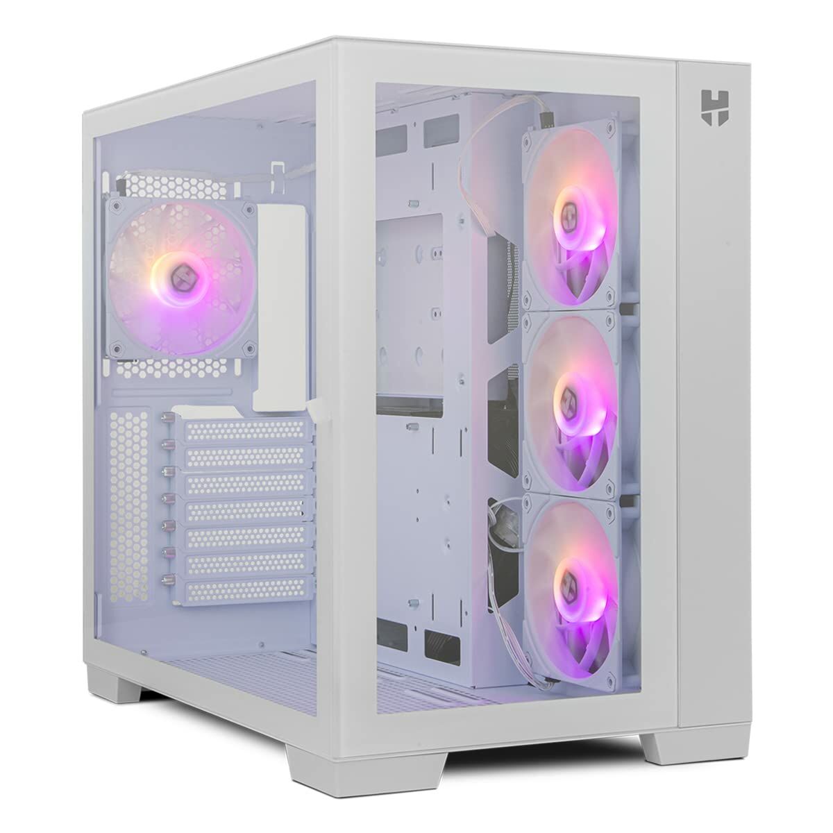 ATX Semi-tower Box Nox-Xtreme NXHUMMERASTRAWH White LED RGB ATX Semi-tower Box Nox-Xtreme NXHUMMERASTRAWH White LED RGB