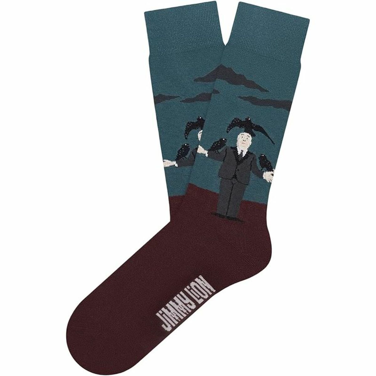 Socks Jimmy Lion Hitchcock Crows Maroon 41-46 Socks Jimmy Lion Hitchcock Crows Maroon 41-46