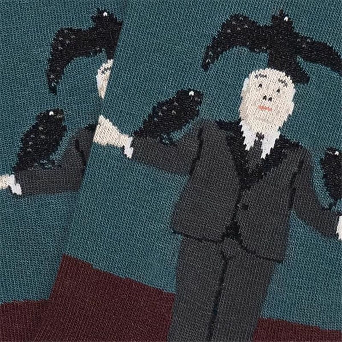Socks Jimmy Lion Hitchcock Crows Maroon 41-46