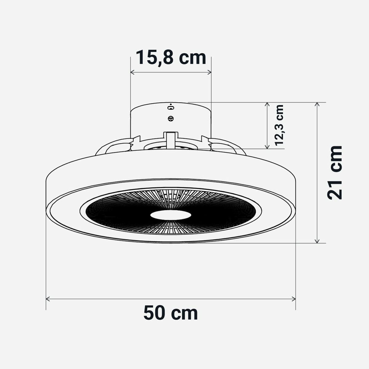 Ceiling Fan Universal Blue 2001-UVT1343 White Wood 70 W