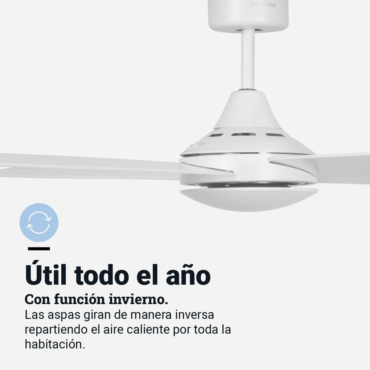 Ceiling Fan Universal Blue 2013-UVT1353 White 55 W